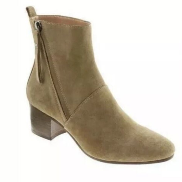 3 for $30 | Banana Republic Lydia Suede Booties - Picture 1 of 7
